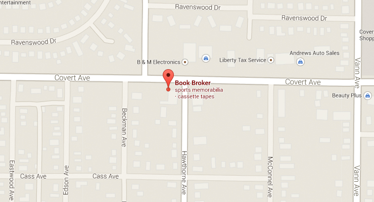 The Book Broker Street Map